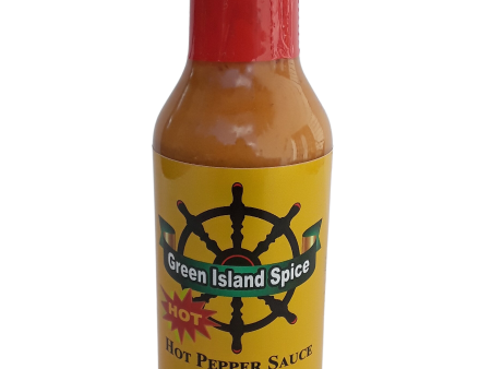 Green Island Spice Hot Pepper Sauce Papaya 5 oz bottle (Case of 12) Cheap