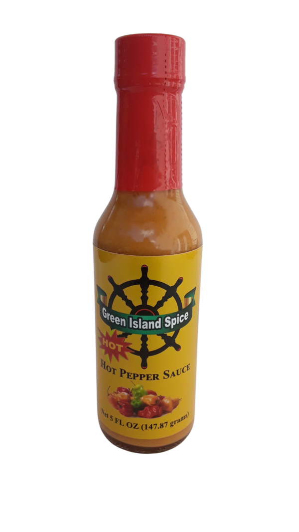 Green Island Spice Hot Pepper Sauce Papaya 5 oz bottle (Case of 12) Cheap