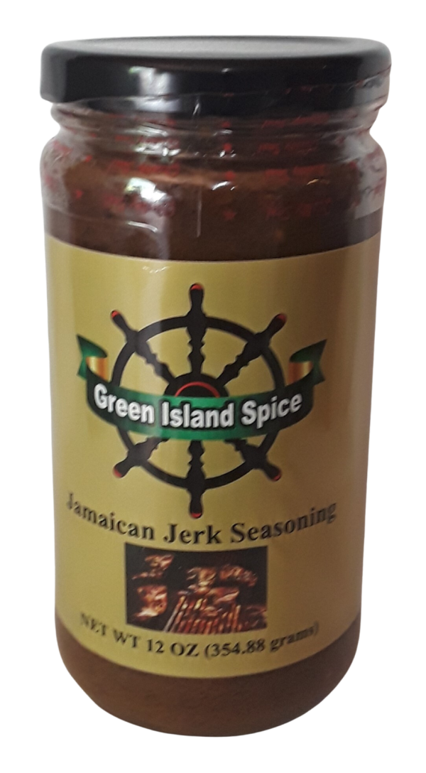 Green Island Spice Jamaican Jerk Seasoning Authentic Hot & Spicy Case of 12 (12 oz bottles) For Discount