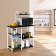 4-Tier Kitchen Baker s Rack Storage Cart Workstation Shelf For Sale