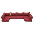 Homrest Outdoor Replacement Cushions for  6-Seat Patio Conversation Set, Wine Red Online now