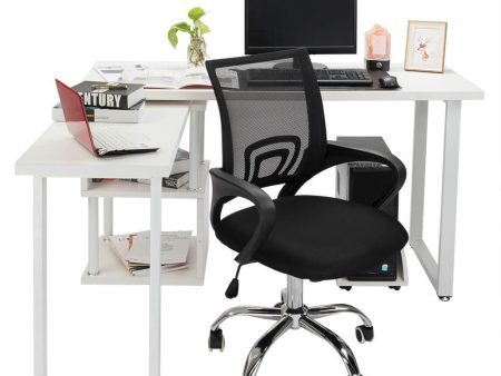 Mesh Back Gas Lift Adjustable Office Swivel Chair Black Sale