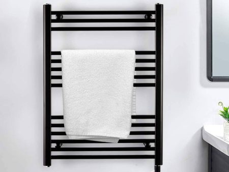 Towel Warmer Rack, Steel Heated Drying Rack Plug-in Wall Mounted Towel Warmer Rack for Bathroom (Black, 14 Bar) Online