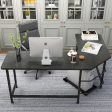 L-Shaped Desktop Computer Desk Black Fashion