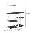 4-Tier Kitchen Baker s Rack Storage Cart Workstation Shelf For Sale