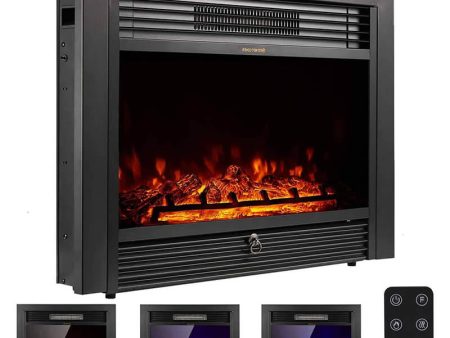 28.5  Electric Fireplace Insert with 3 Color Flames, Fireplace Heater with Remote Control and Timer, 750w-1500W,Classic Style Online