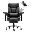 Homrest Executive Office Chair with Adjustable Reclining and Retractable Footrest, Black Sale