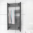 Towel Warmer Rack, Steel Heated Drying Rack Plug-in Wall Mounted Towel Warmer Rack for Bathroom (Black, 23 Bar) For Cheap