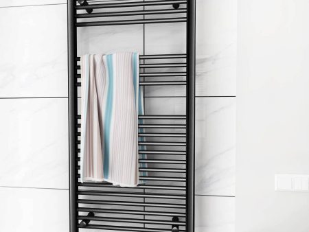 Towel Warmer Rack, Steel Heated Drying Rack Plug-in Wall Mounted Towel Warmer Rack for Bathroom (Black, 23 Bar) For Cheap