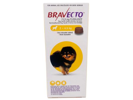 Bravecto Chewable Tablet for Dogs - Mini 2-4.5kg For Discount