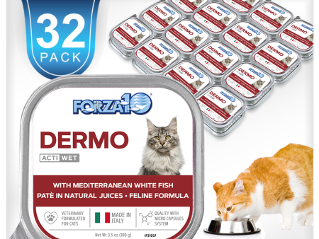 Forza10 Nutraceutic ActiWet Dermo Support Icelandic Fish Recipe Canned Cat Food Supply