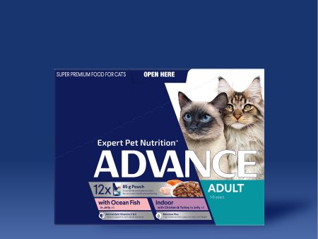 ADVANCE™ Adult  with Ocean Fish in Jelly & Indoor Cat Chicken & Turkey Pouches Online