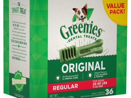 GREENIES Original Dental Regular Dental Dog Treats 36 pack Online