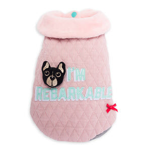 Dog s Life I m Rebarkable Cape Pink Hot on Sale