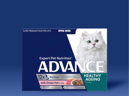 ADVANCE™ Healthy Ageing  8+ Years Ocean Fish in Jelly Pouches For Sale