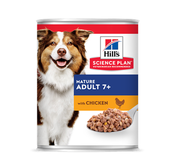 Hills Canine Mature Adult 7 plus Chicken Can 370g For Sale