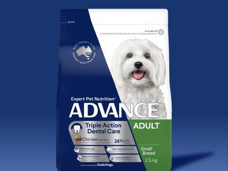 ADVANCE™ Dental Care Triple Action Adult Small Breed Chicken with Rice on Sale