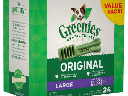 GREENIES Original Dental Large Dental Dog Treats 24 pack Online