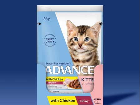 ADVANCE™ Kitten Chicken in Gravy Pouches Online Hot Sale