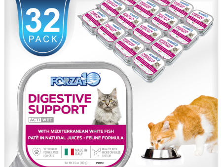 Forza10 Nutraceutic Actiwet Digestive Support Icelandic Fish Recipe Wet Cat Food Online Hot Sale